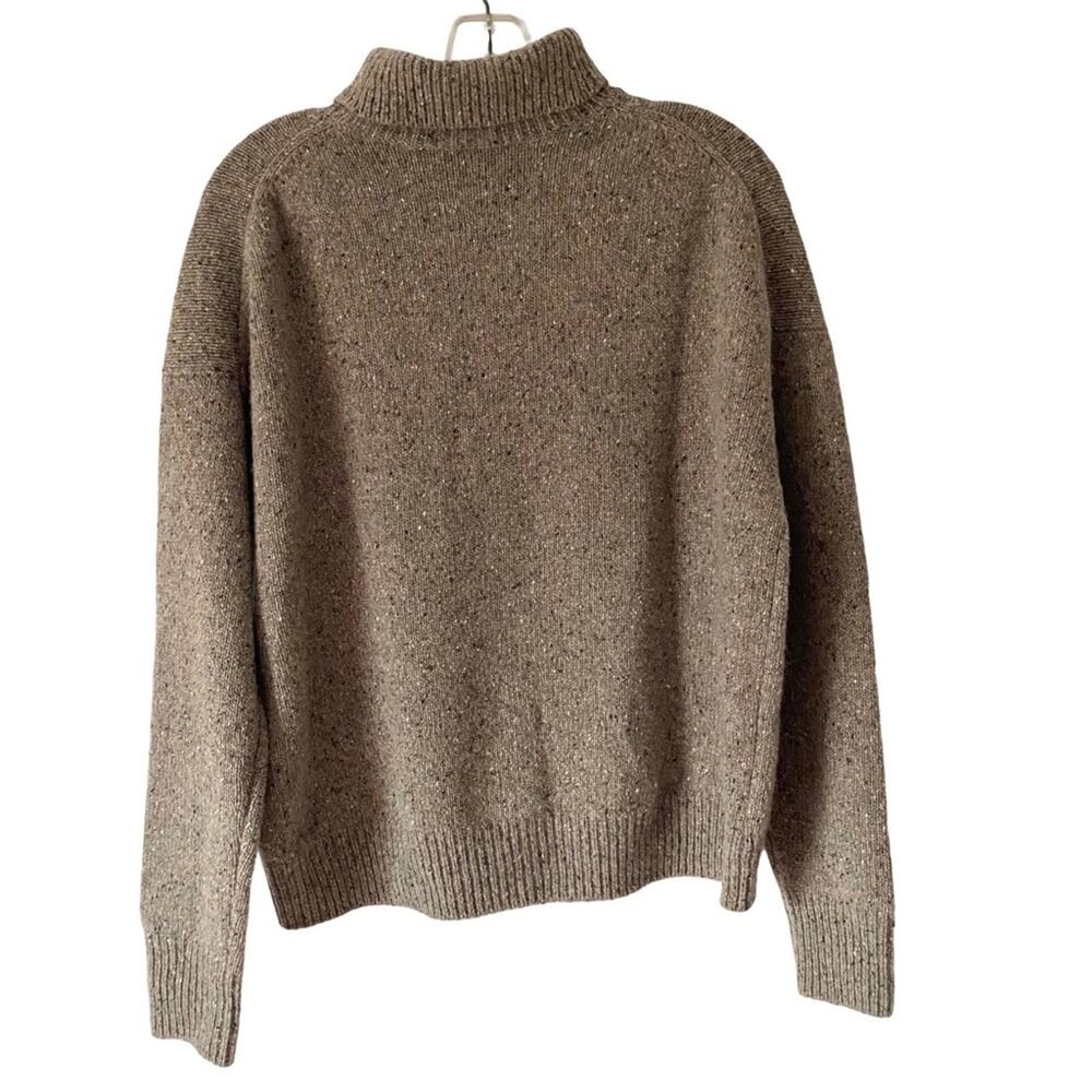 Vince Cashmere Fleck Turtleneck Sweater Taupe Ash size Small - Picture 7 of 11